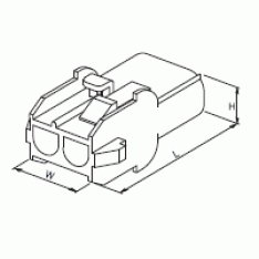2'Lİ YUVARLAK KONNEKTÖR DİŞİ